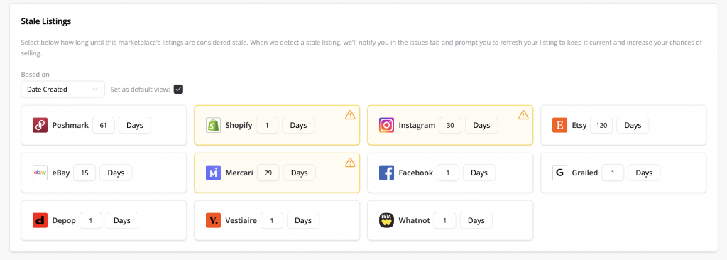 New Feature: Stale Listings